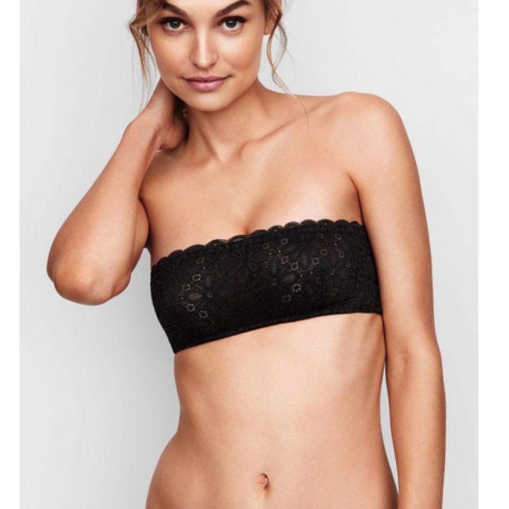 Victoria’s Secret Lace Strapless Bralette With Silicon Band. Size XS & S. NWT